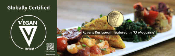 Breakfast at Ravens Restaurant at Standford Inn BeVeg Certified Vegan Restaurant and Resort 