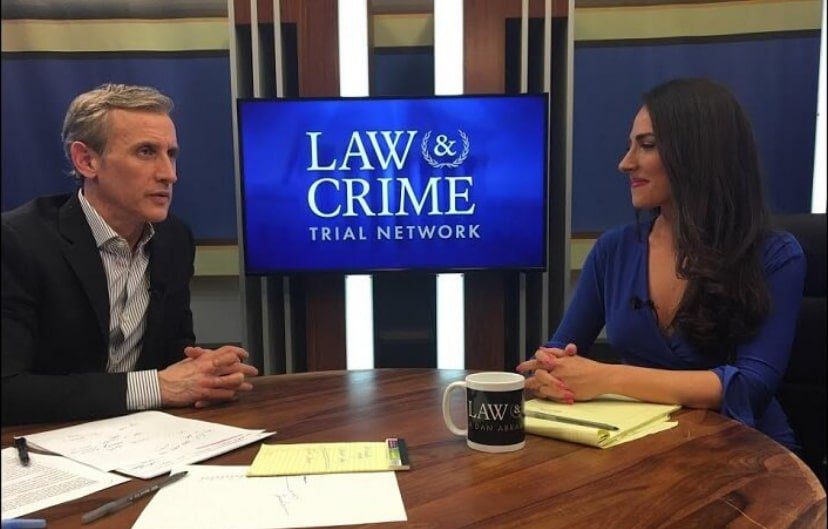 Dan Abrams with Carissa Kranz on AE Law Crime Network